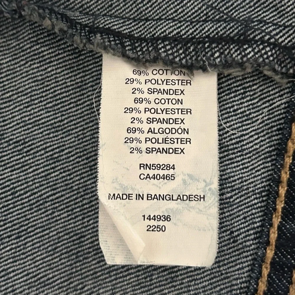 1989 Place Denim Jacket Girls Size 7/8 Blue Button Front Collar
